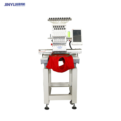 JINYU 1201Cの単一の頭部は刺繍機械Dahaoコンピュータ家の使用をコンピュータ化した